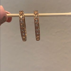 Genuine Morganite and 10k Rose Gold earrin…